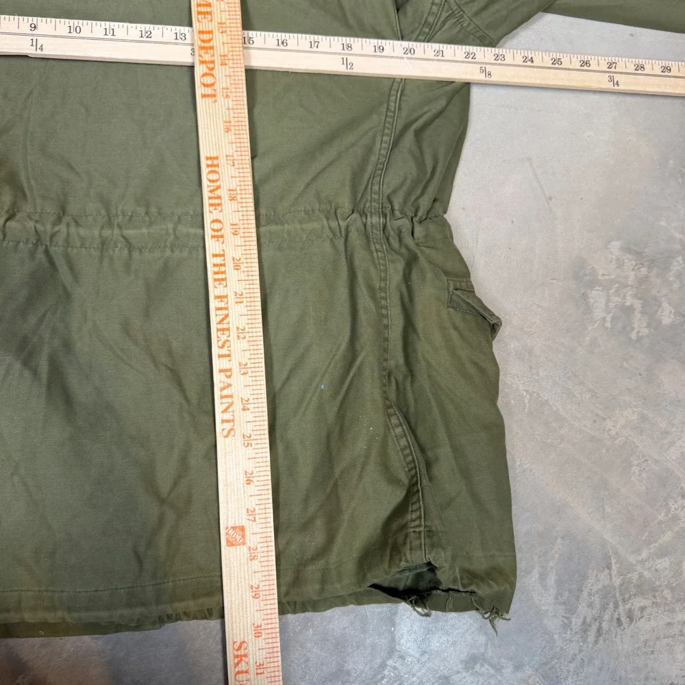 Vintage 70s Alpha Industries M-65 Field Jacket usgi Medium Regular Green vietnam